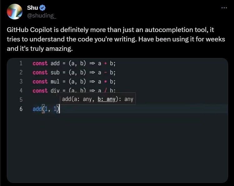 understanding code example github copilot