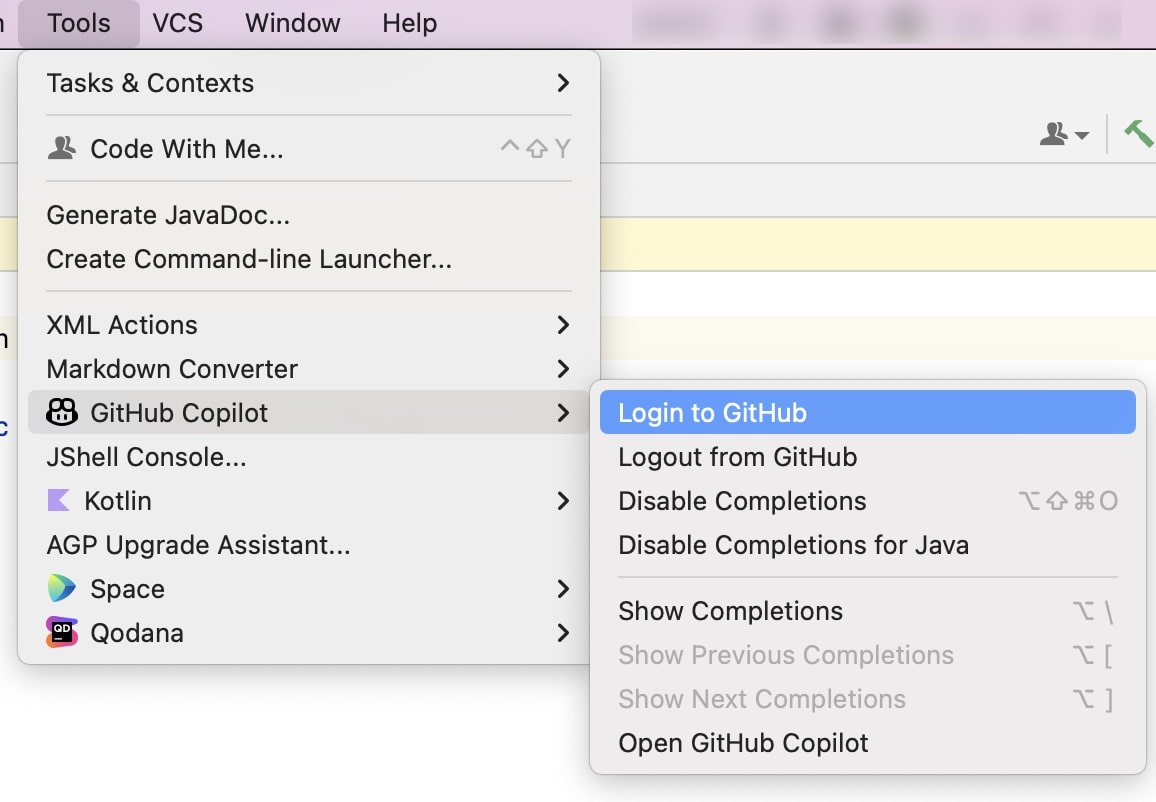 Usar o GitHub Copilot no IDE