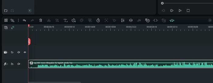 étirement audio par l'ia filmora