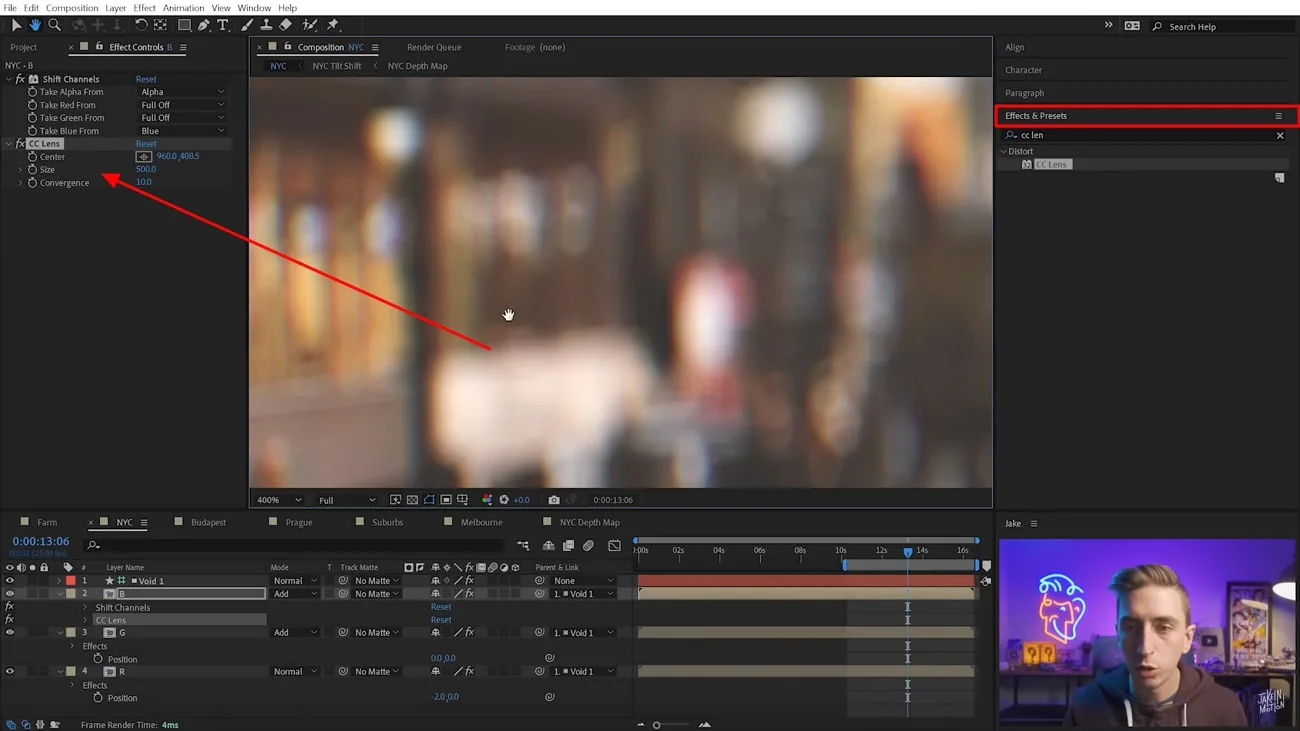 effettuare altre color grading ed esportare