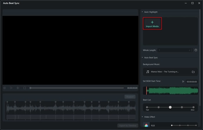 import video to audio beat sync