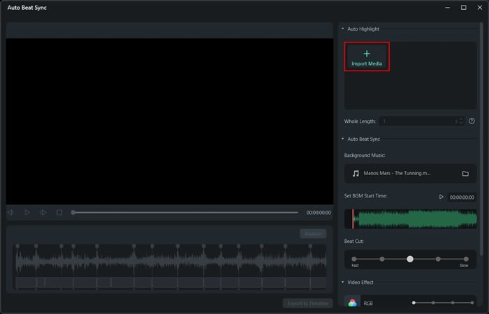 importare video in sincronizzazione audio