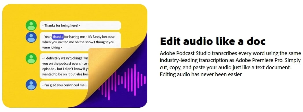 التعديل باستخدام النصوص Adobe AI Voice