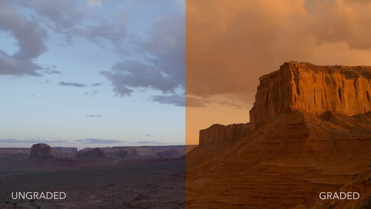 color grading example