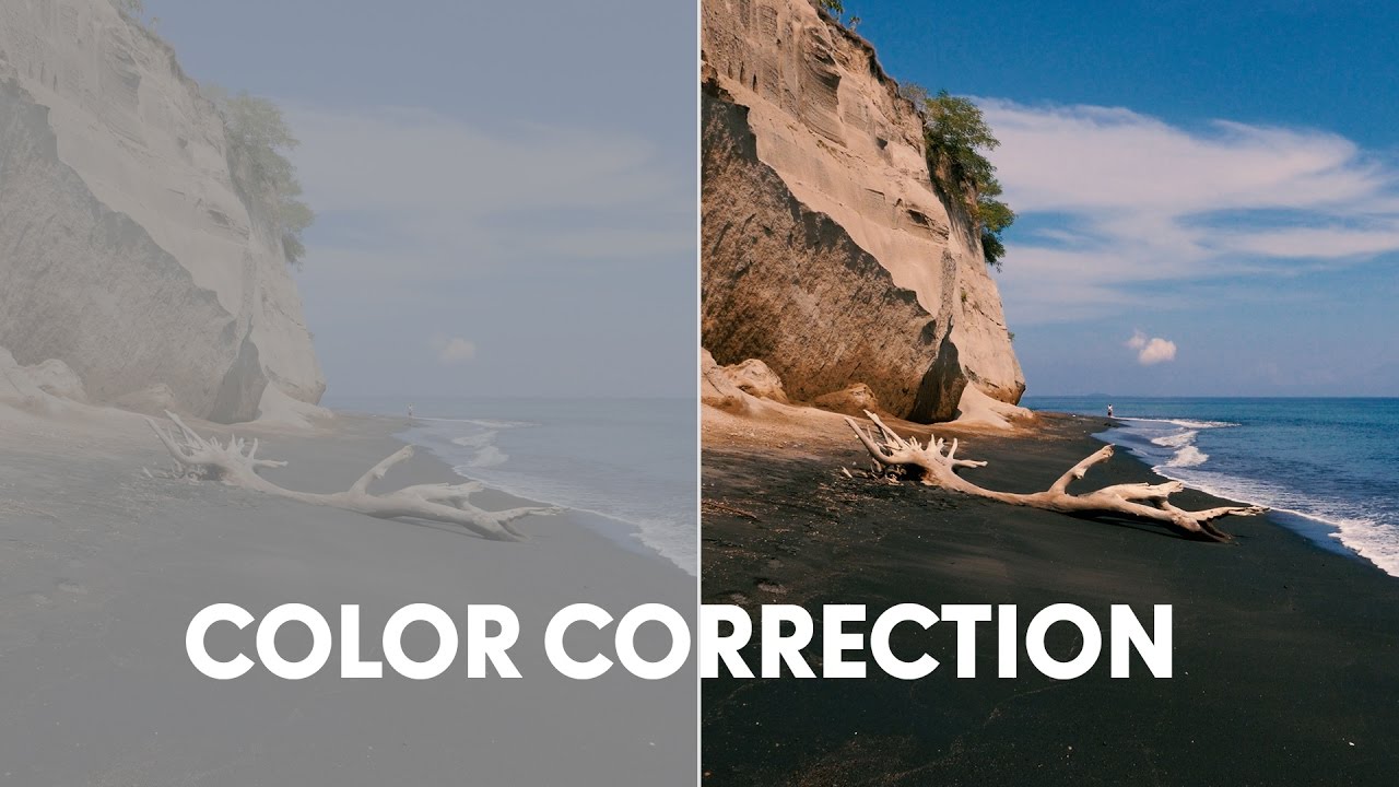 ejemplo de corrección del color