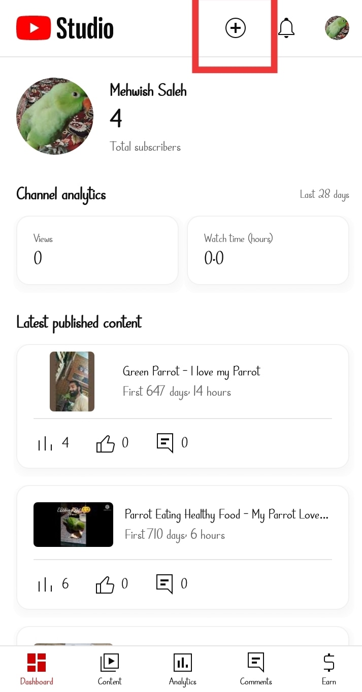 android upload video