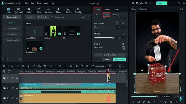 draw mask around object manually