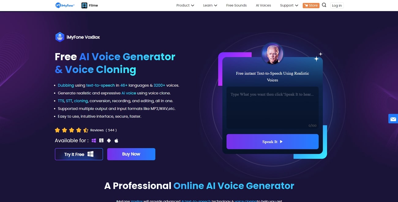 imyfone voxbox ai voice generator