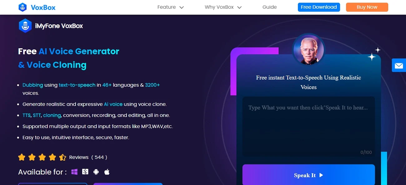 imyfone voxbox ai voice generator