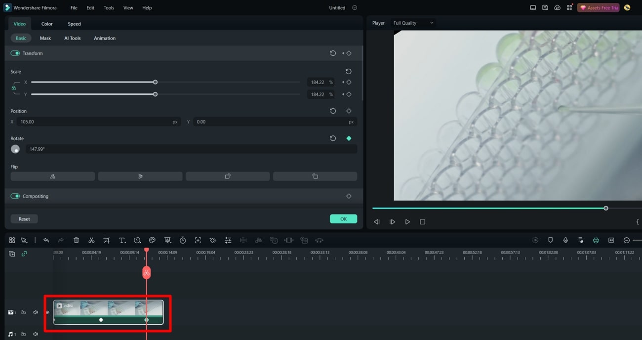 add keyframes in video