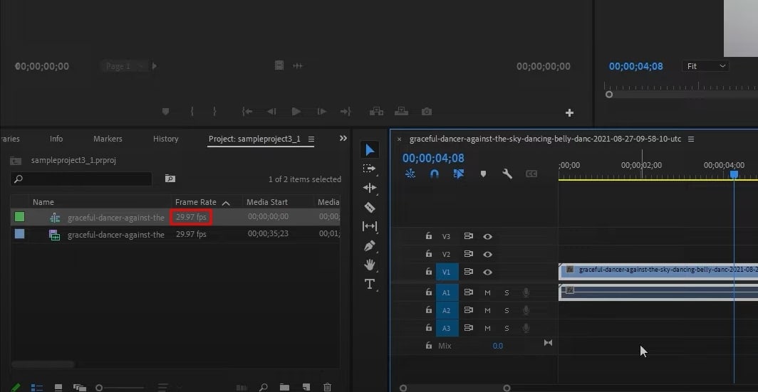 calculer la fréquence d'images