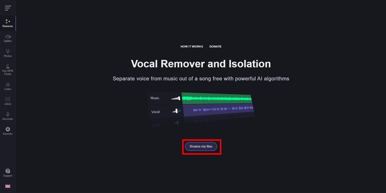 tambahkan file audio di platform