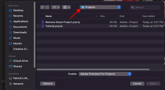 remove wind noise with adobe premiere pro