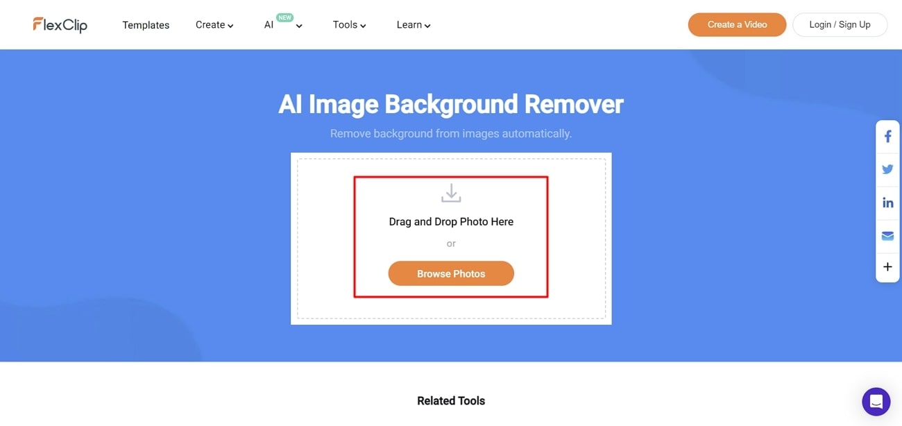 ai background remover flexclip