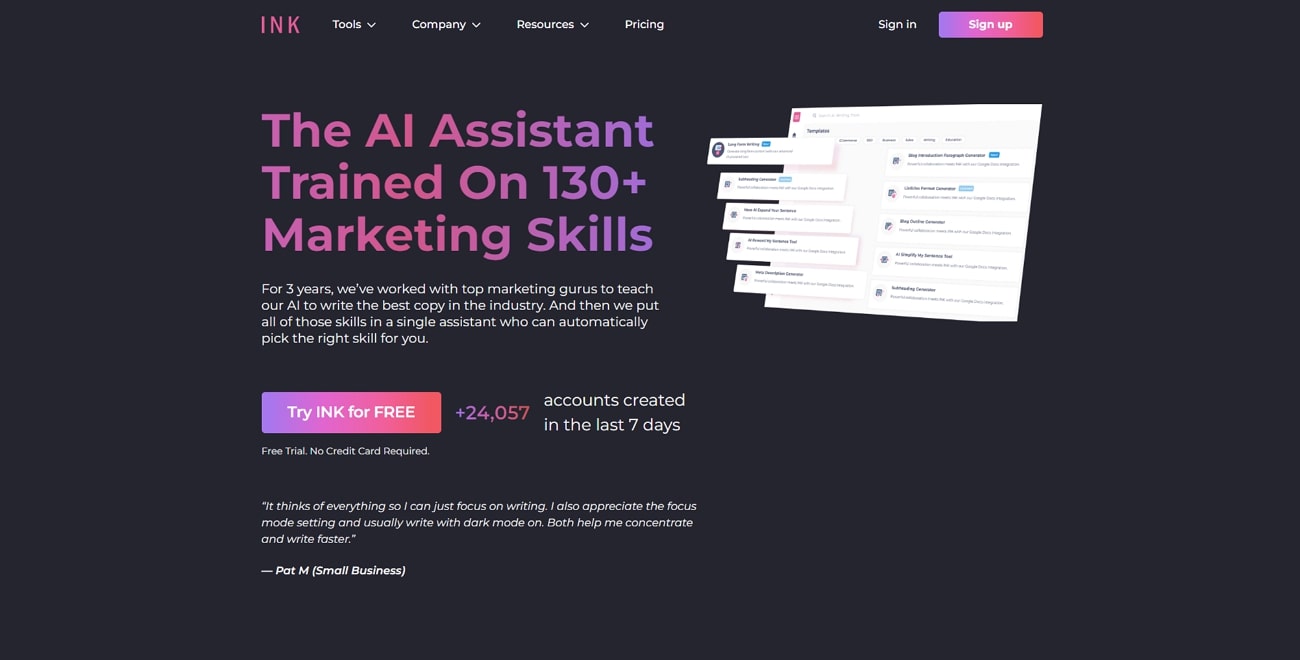 ai assistant inkforall