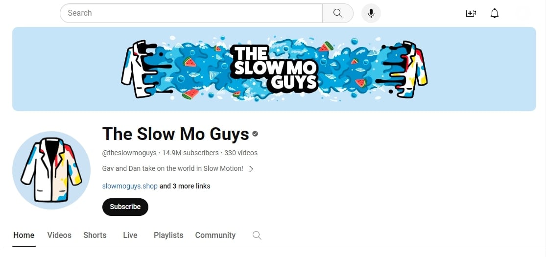 the slow mo guys youtube channel