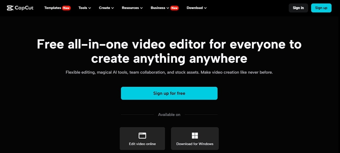 editor de video capcut