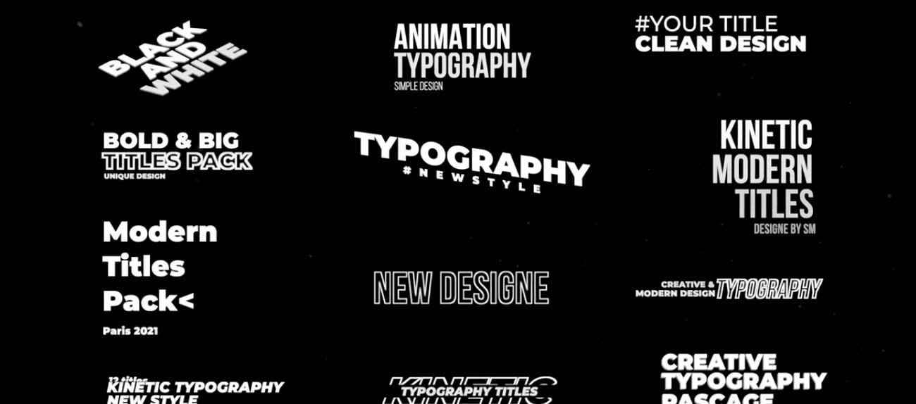 Typography Titles - Premiere Pro