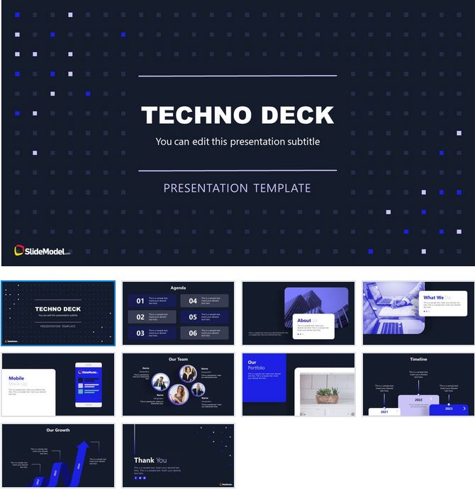 techno deck powerpoint template