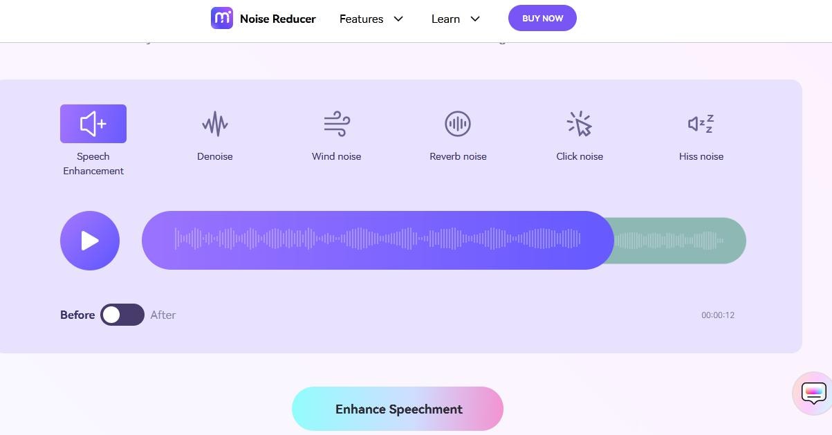 media io background noise removal