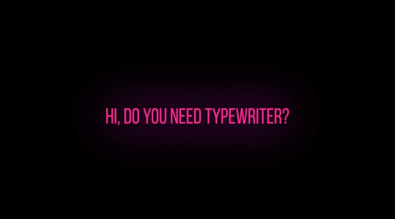 typewriter pro template