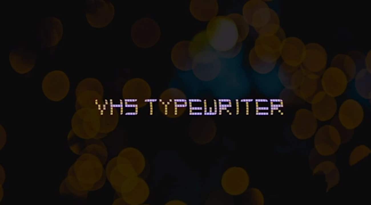 vhs typewriter titles