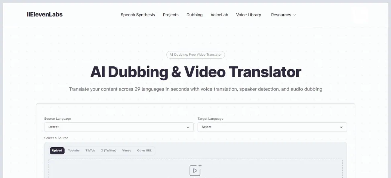 elevenlabs ai translation online