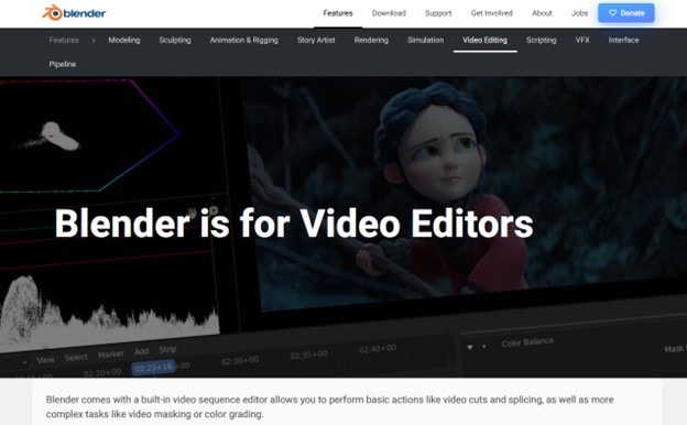 blender free video editor