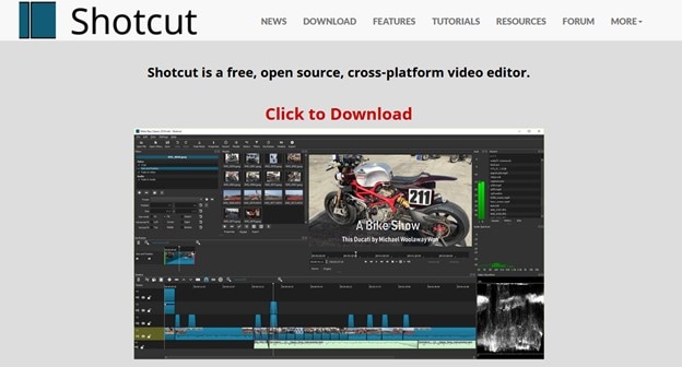shotcut free video editor