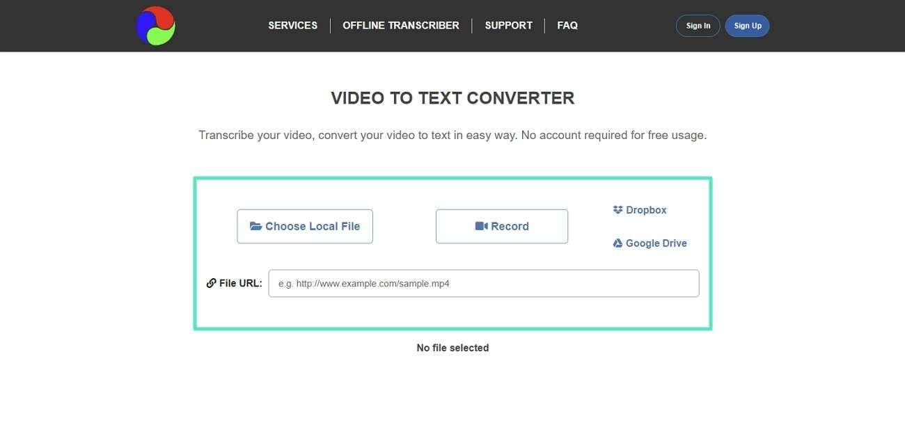 add or record video to 360converter