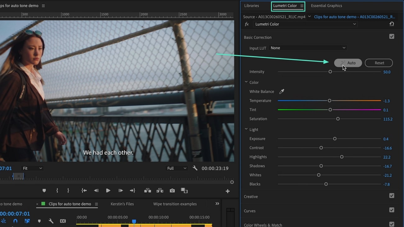 Experimente a correção automática de cores do Premiere Pro