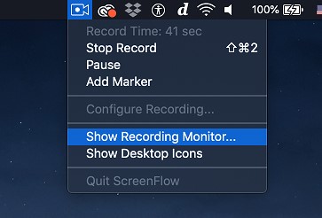 select the type of recording