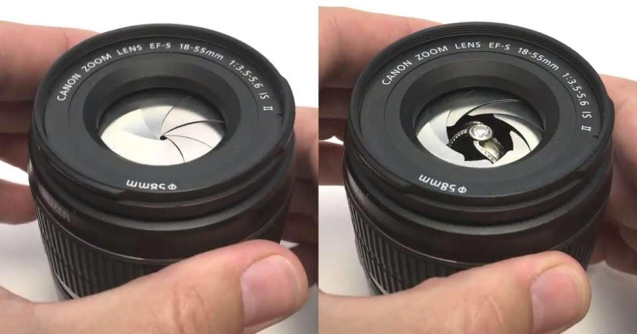 max aperture from lens ring