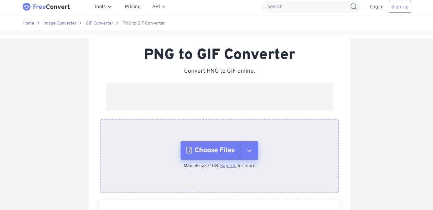 convert image into gif with freeconvert