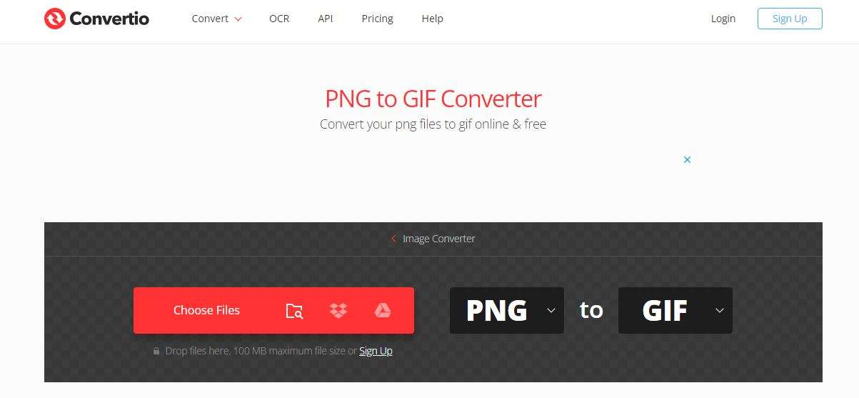 turn an image to gif with convert io