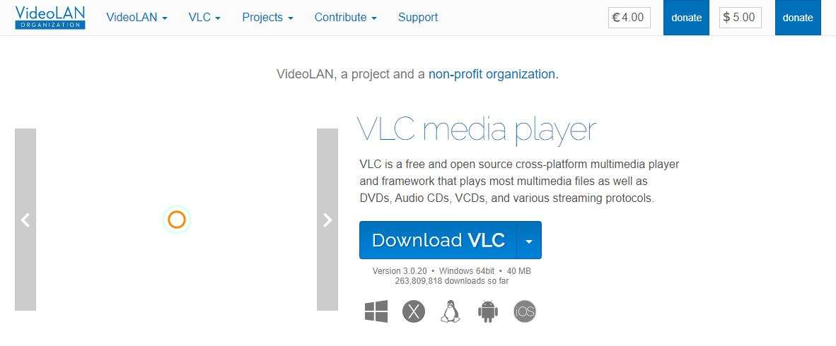 use vlc to convert mov to gif