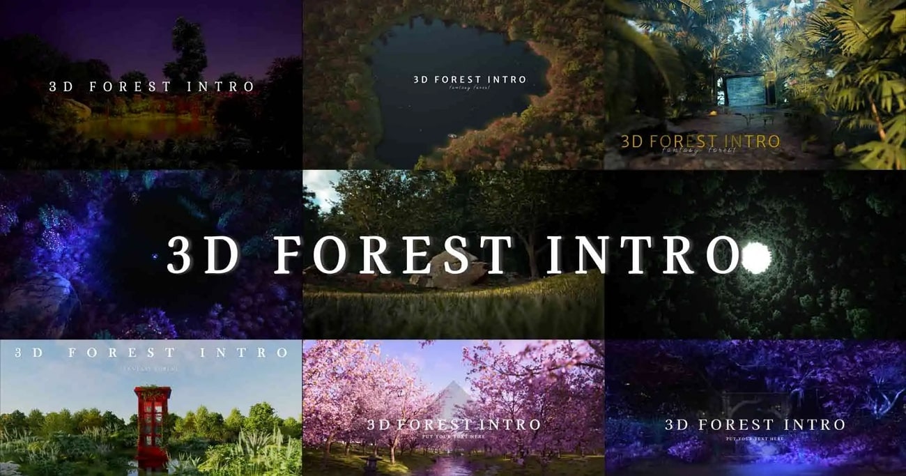 3d forest intro resource pack