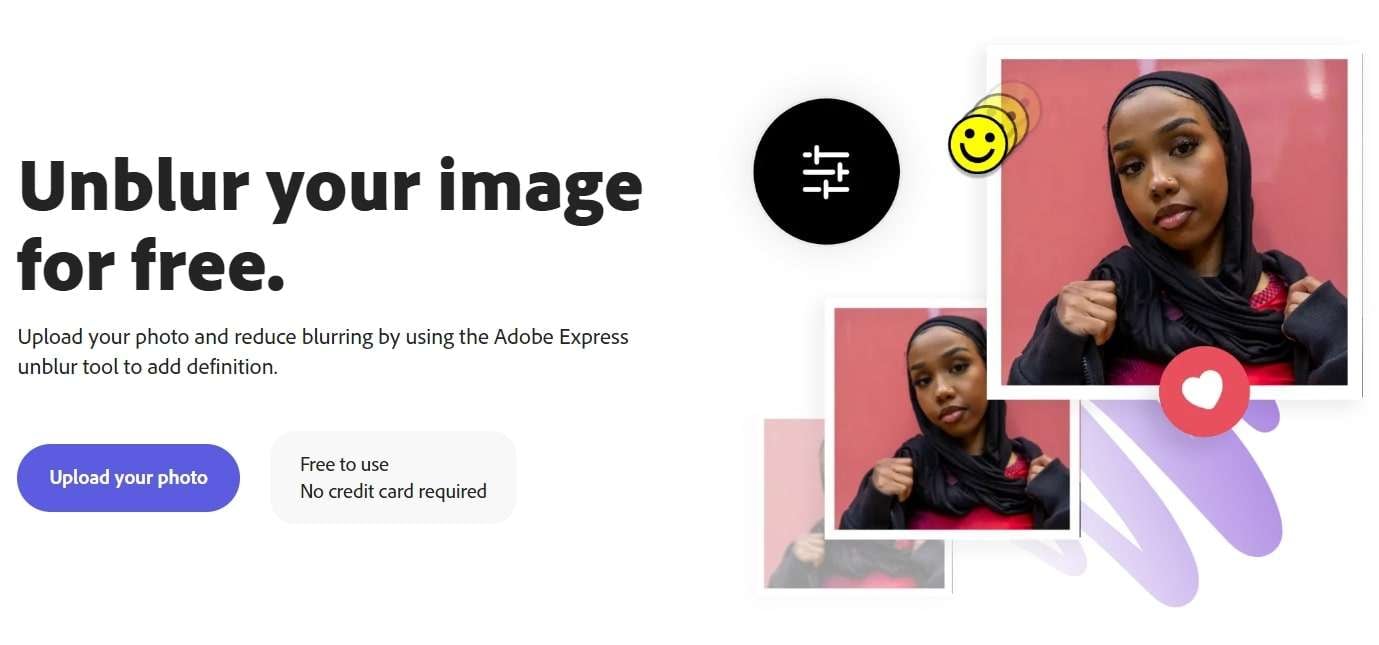 adobe express fixes the blurry image