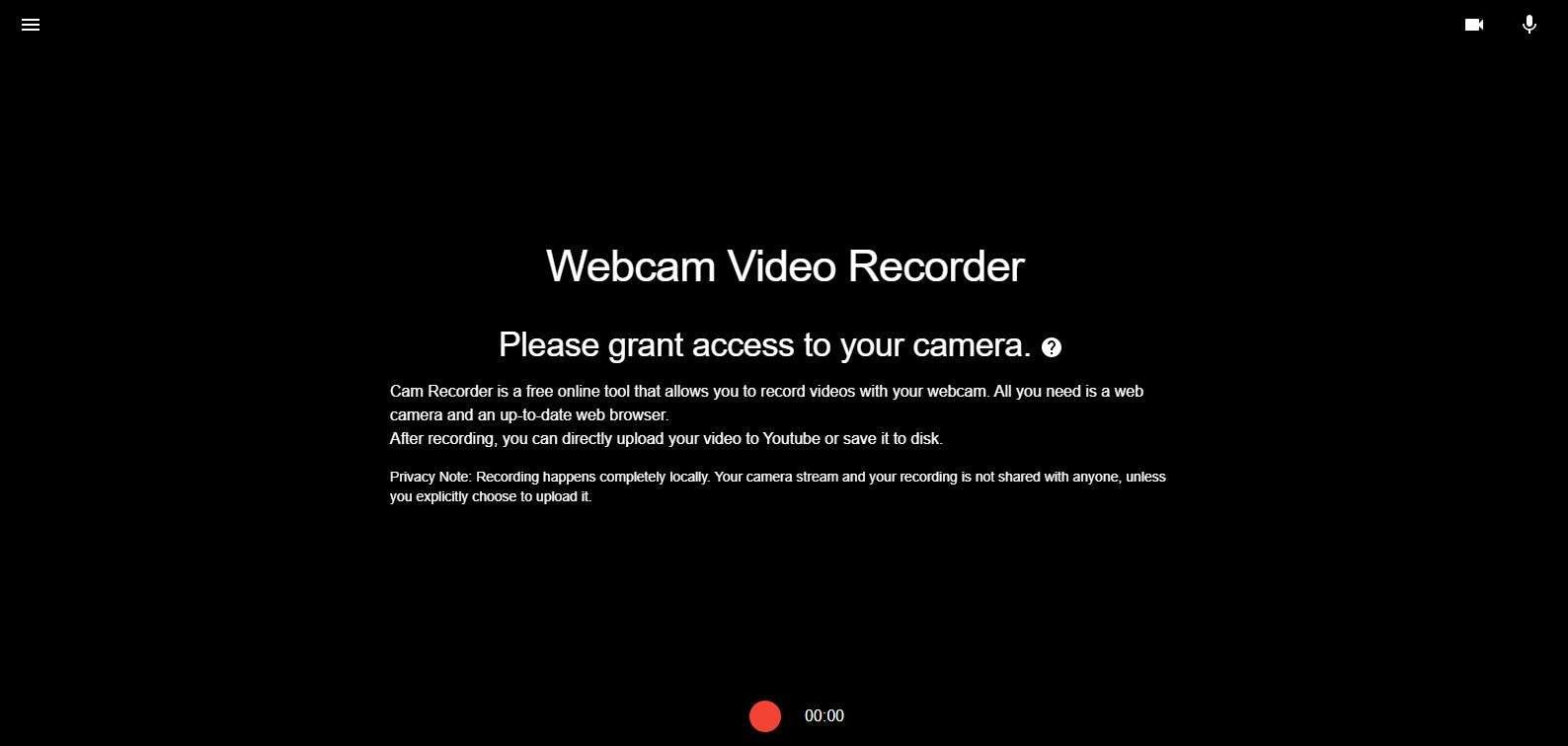 record your webcam with cam recorder