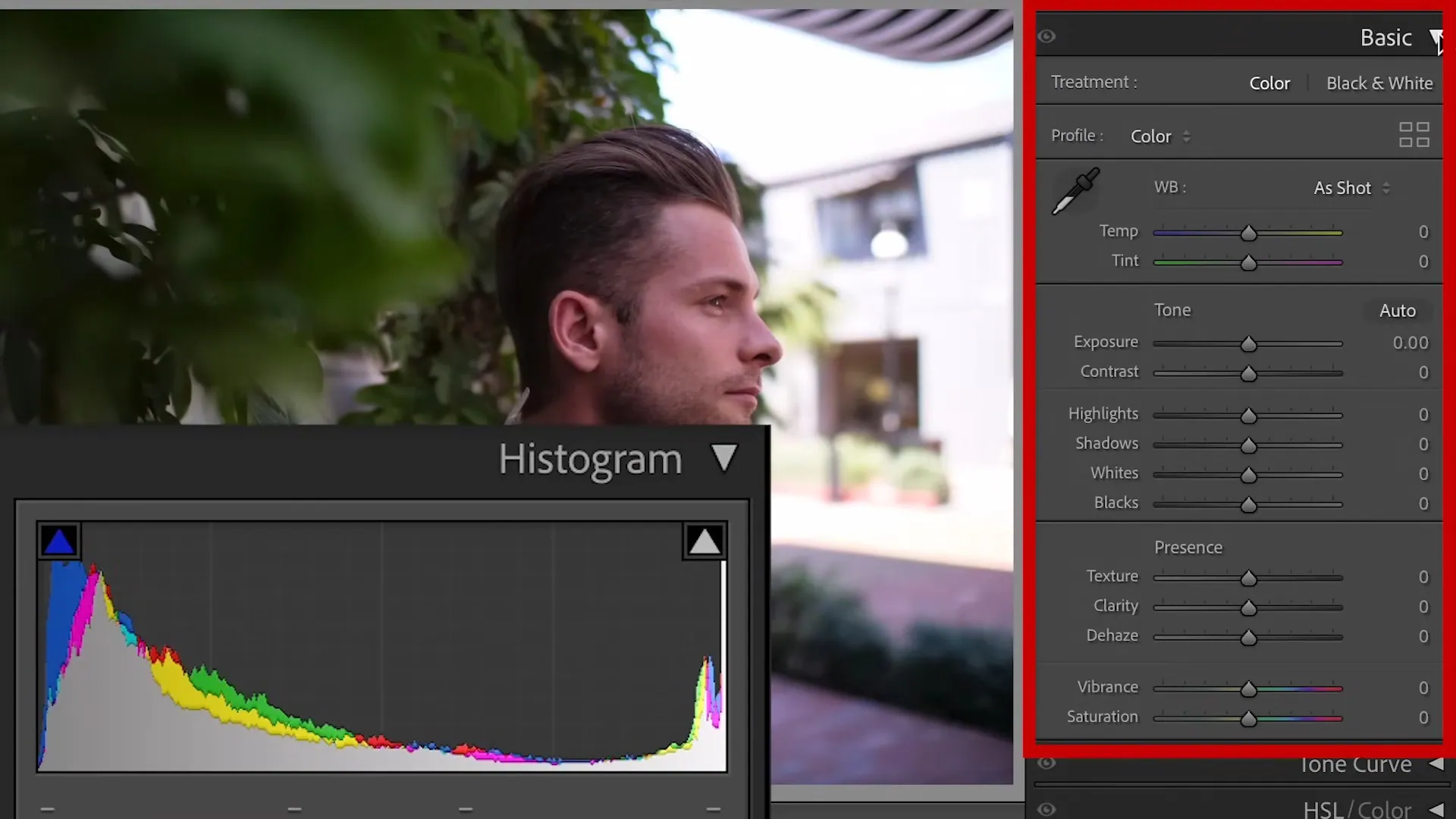 use basic color grading in lightroom