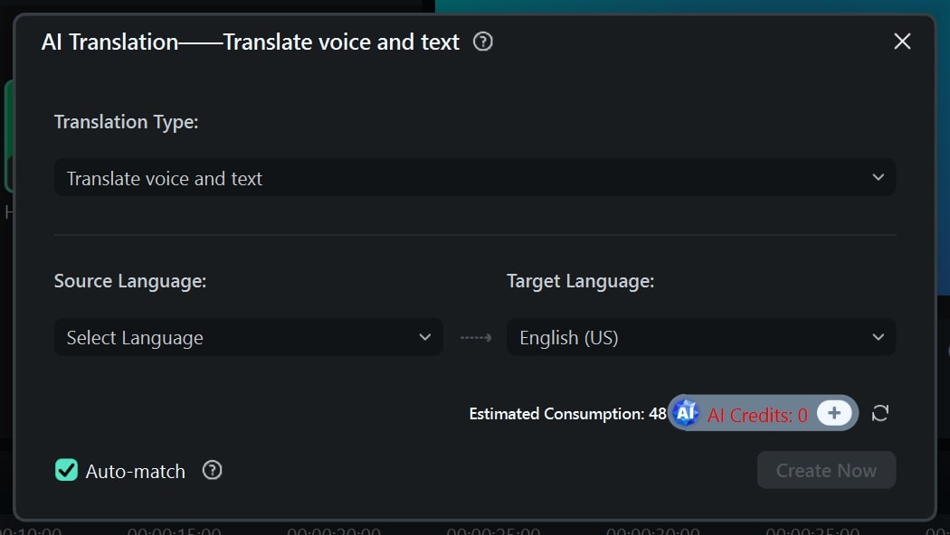 ai translation filmora