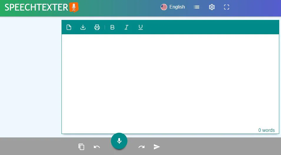 speechtexter voice typing online