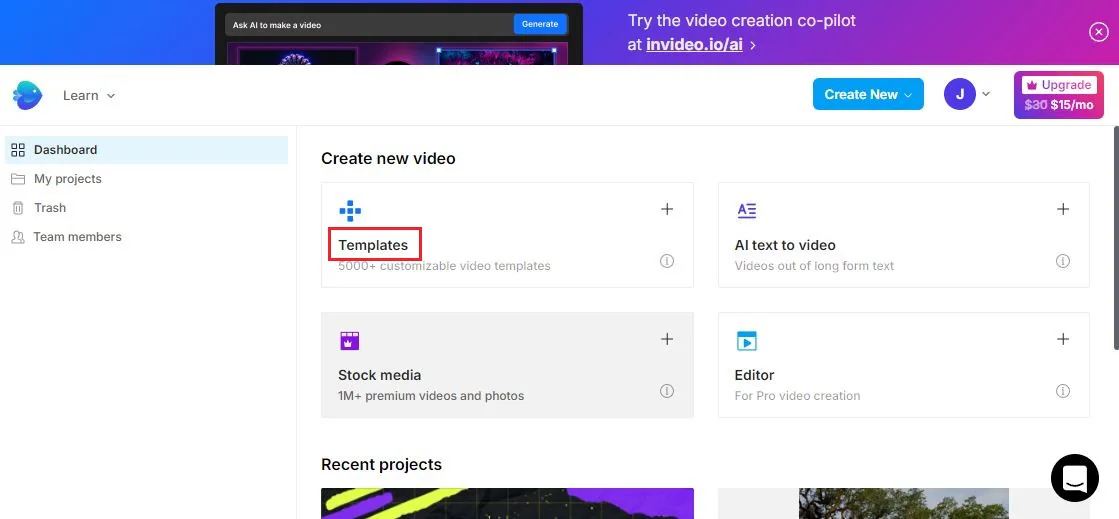 invideo templates