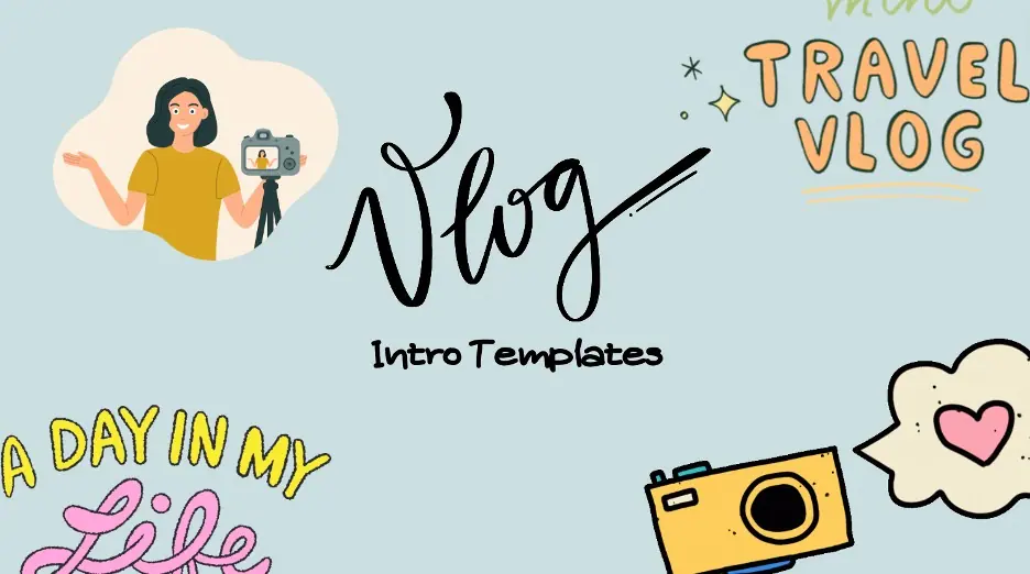 types de modèles d'intro de vlog