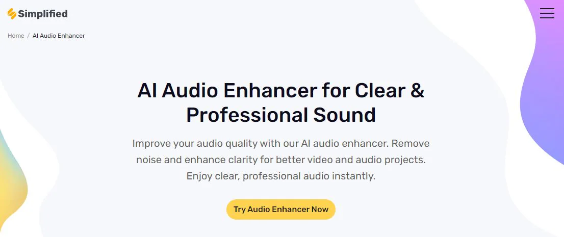 simplified audio enhancer