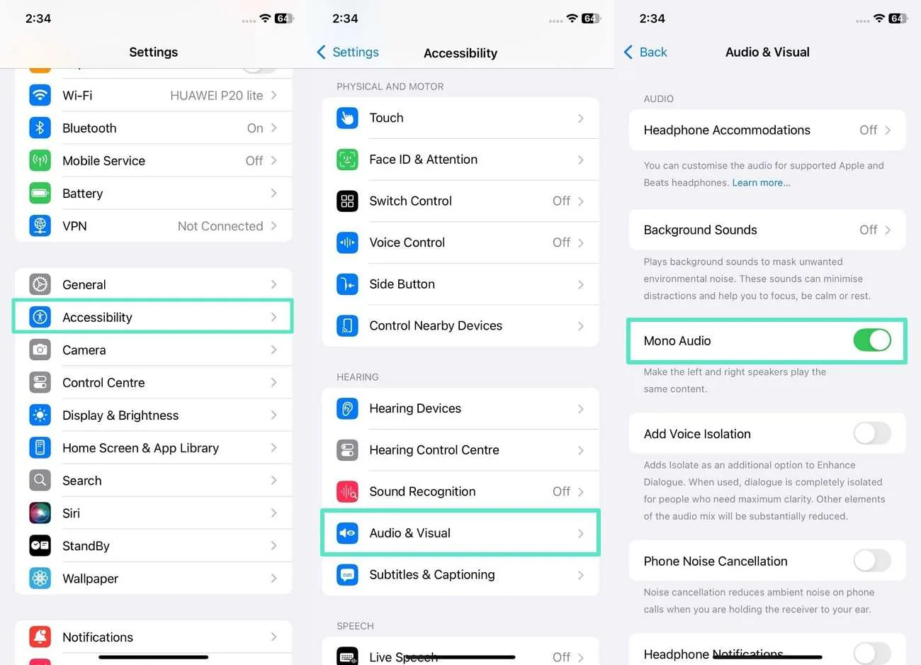 adjust ios audio settings for sound delay