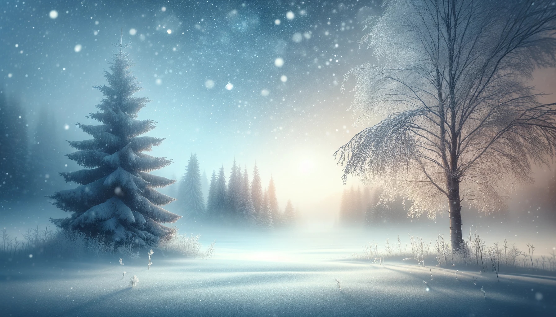 snowy landscape youtube background