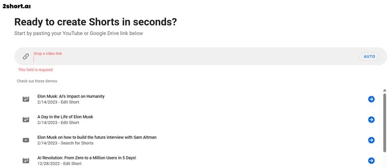 paste youtube link on the box