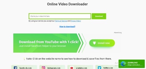 savefrom - downloader video web