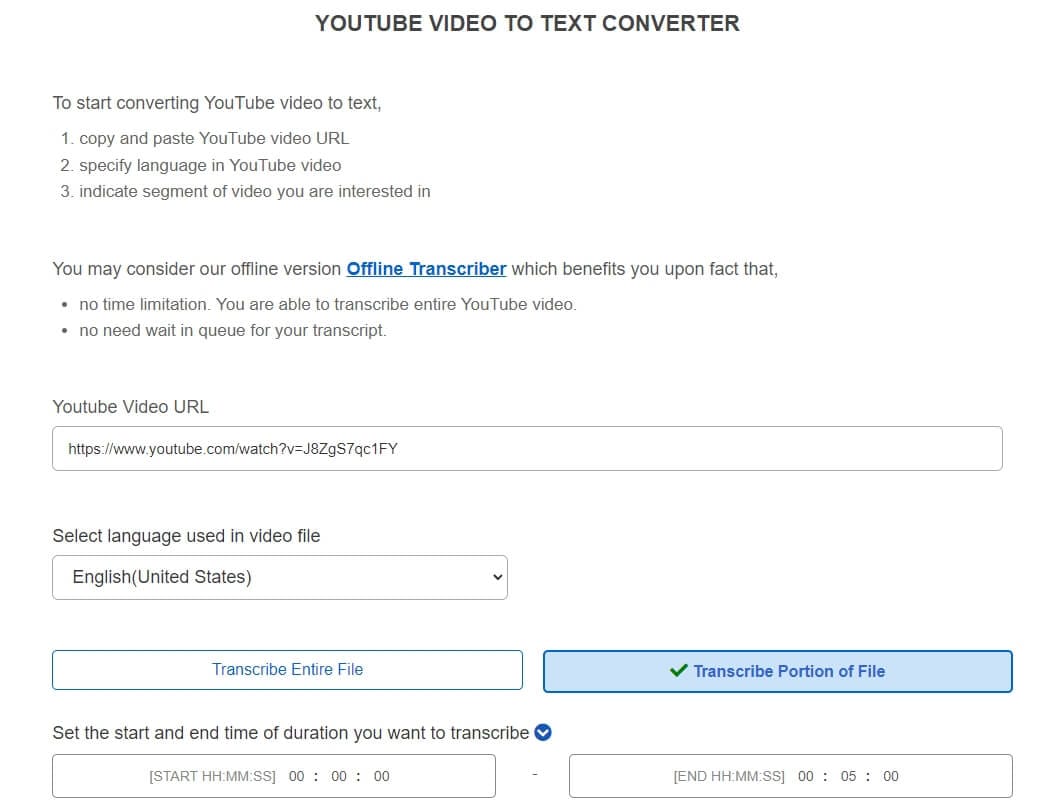360converter convertir youtube en texte